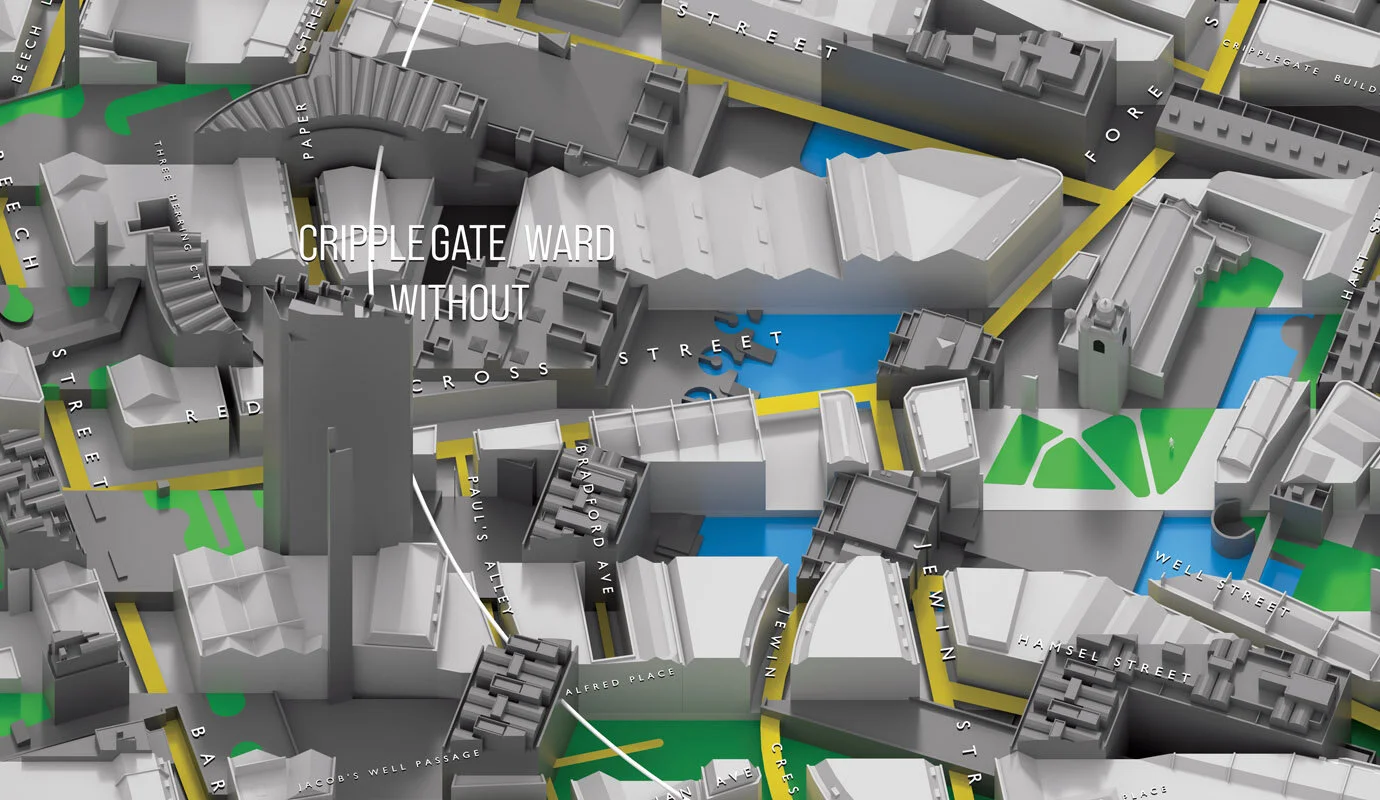 Barbican Temporal Pedestrian Map