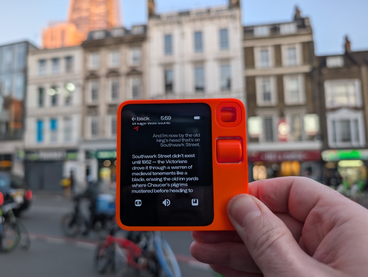 Ghost of the City — Rabbit R1 field interface